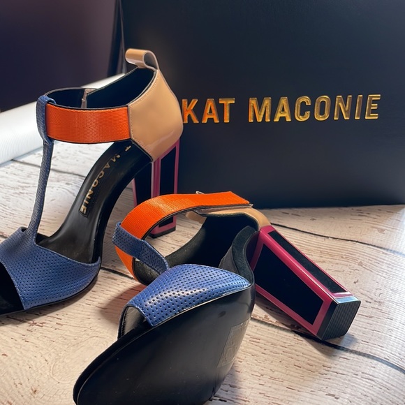 KAT MACONIE STEPHY Multicolored Sandal, Leather. US 9 with its original box. - Picture 4 of 8